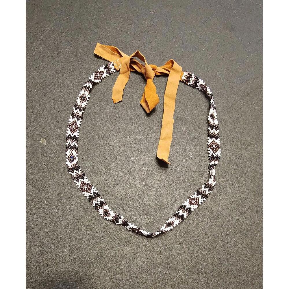 Beaded Tie Necklace